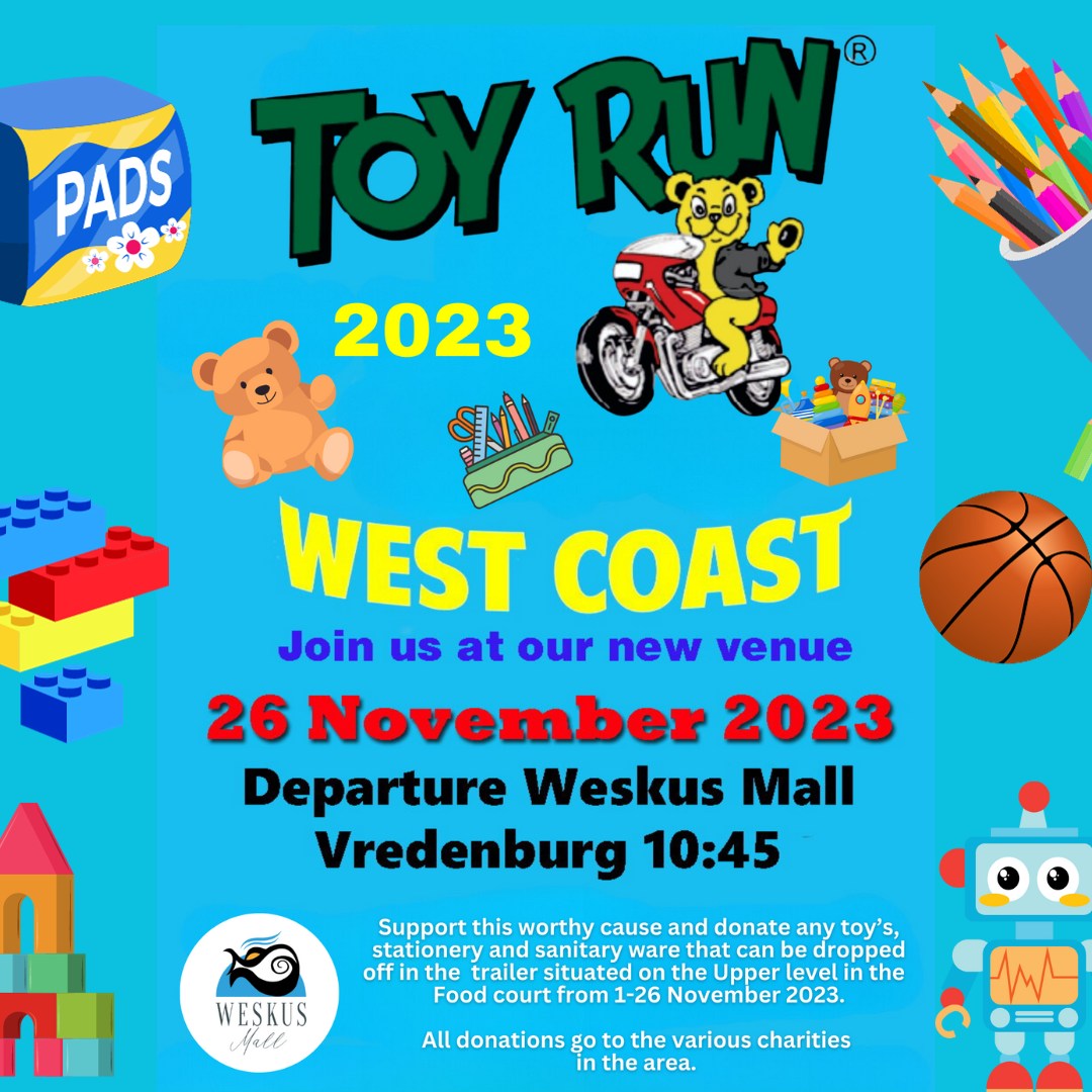 West Coast Toy Run 2023 Weskus Mall