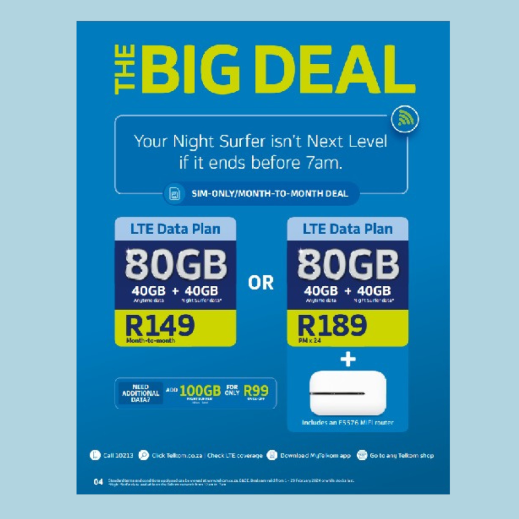 Get THE BIG DEAL of the month with Telkom - Weskus Mall