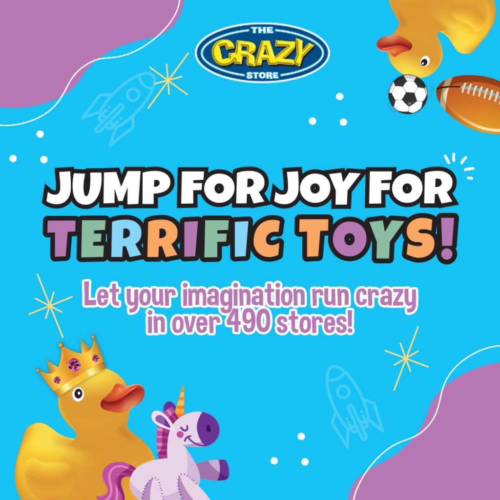 Jump for Joy with the Crazy Stores Terrific Toys!