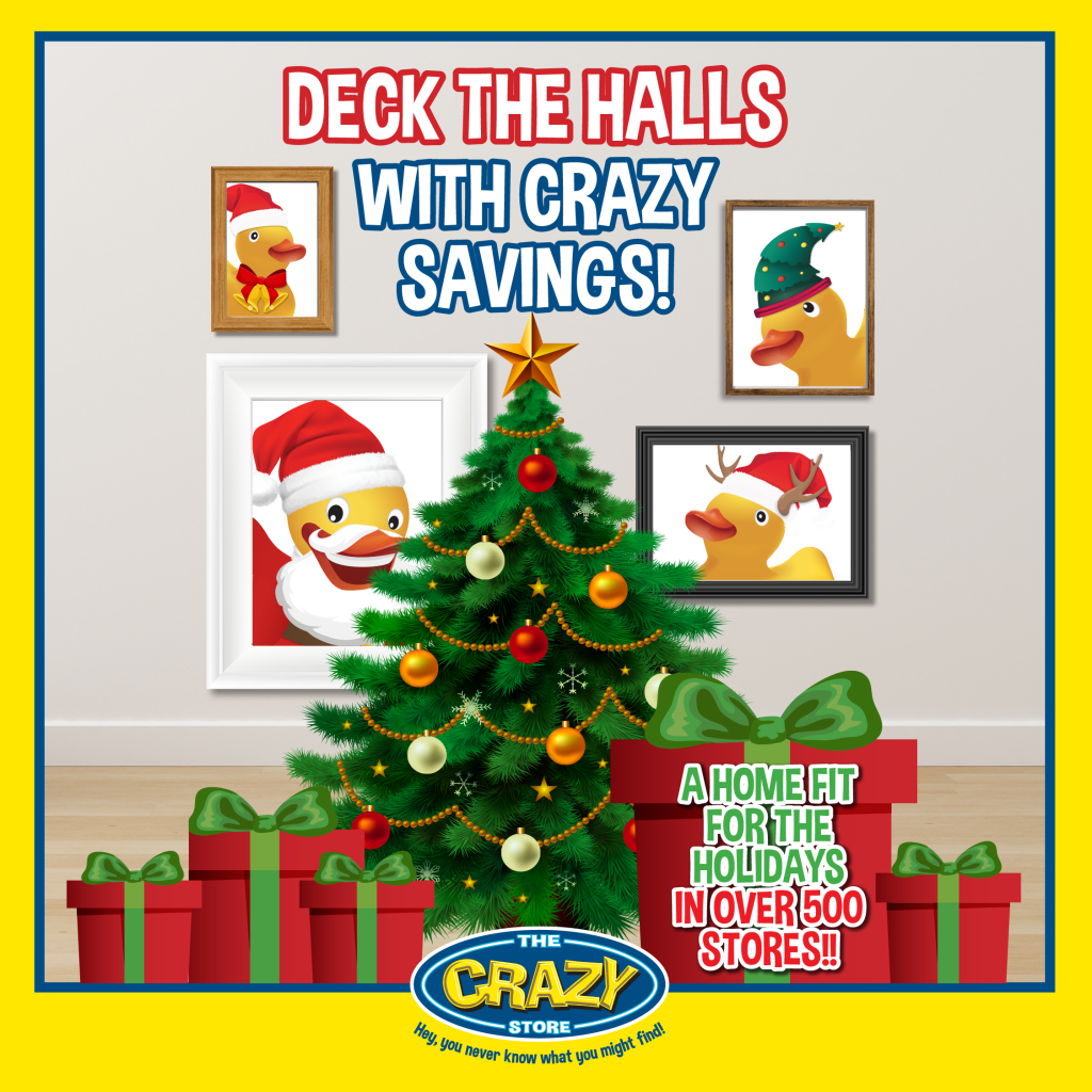 Deck the halls this Christmas with The Crazy Store!