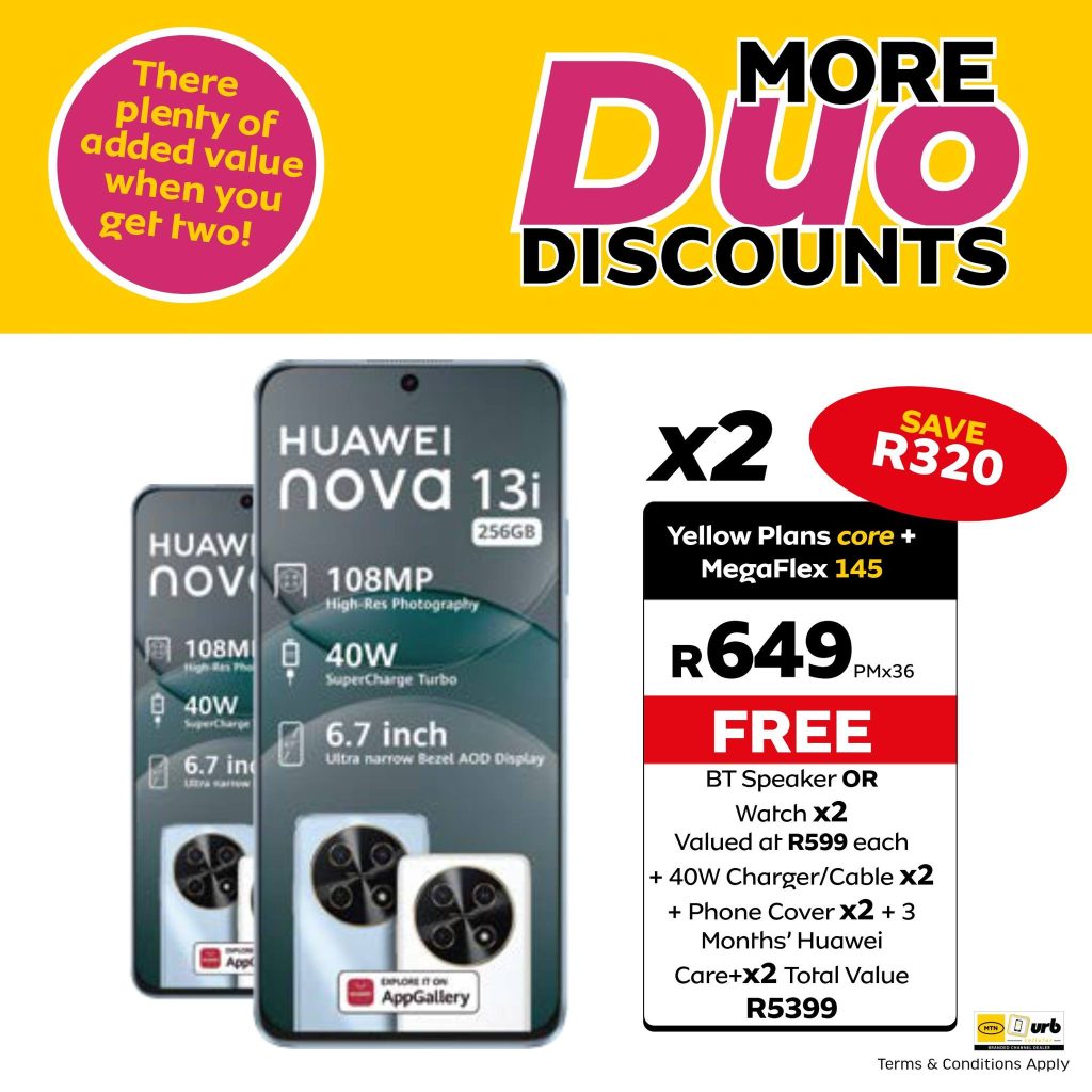 れいちゃむ まとめ売り 694 Get the Huawei Nova 13i Duo deal at MTN – Weskus Mall